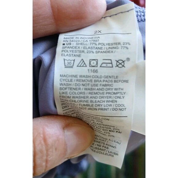 New Old Navy Sleeveless PowerSoft Performance Mini Dress Size 2X Purple Bra - Picture 9 of 9